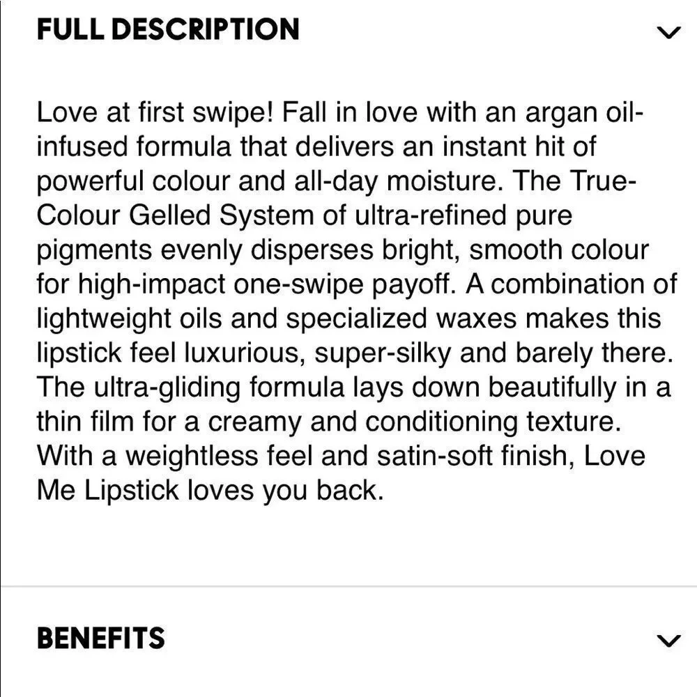 MAC Cosmetics love first